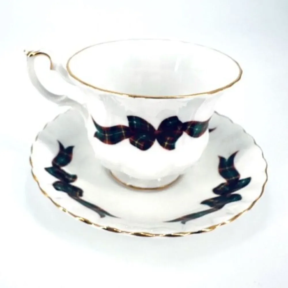 Royal Albert Fine Bone China England Tartan Prince Edward Isle‎ Cup & Saucer Set